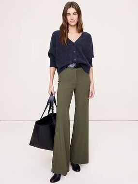 NWT! Banana Republic High Rise Modern Flare City Stretch Pant - Size 10 853869